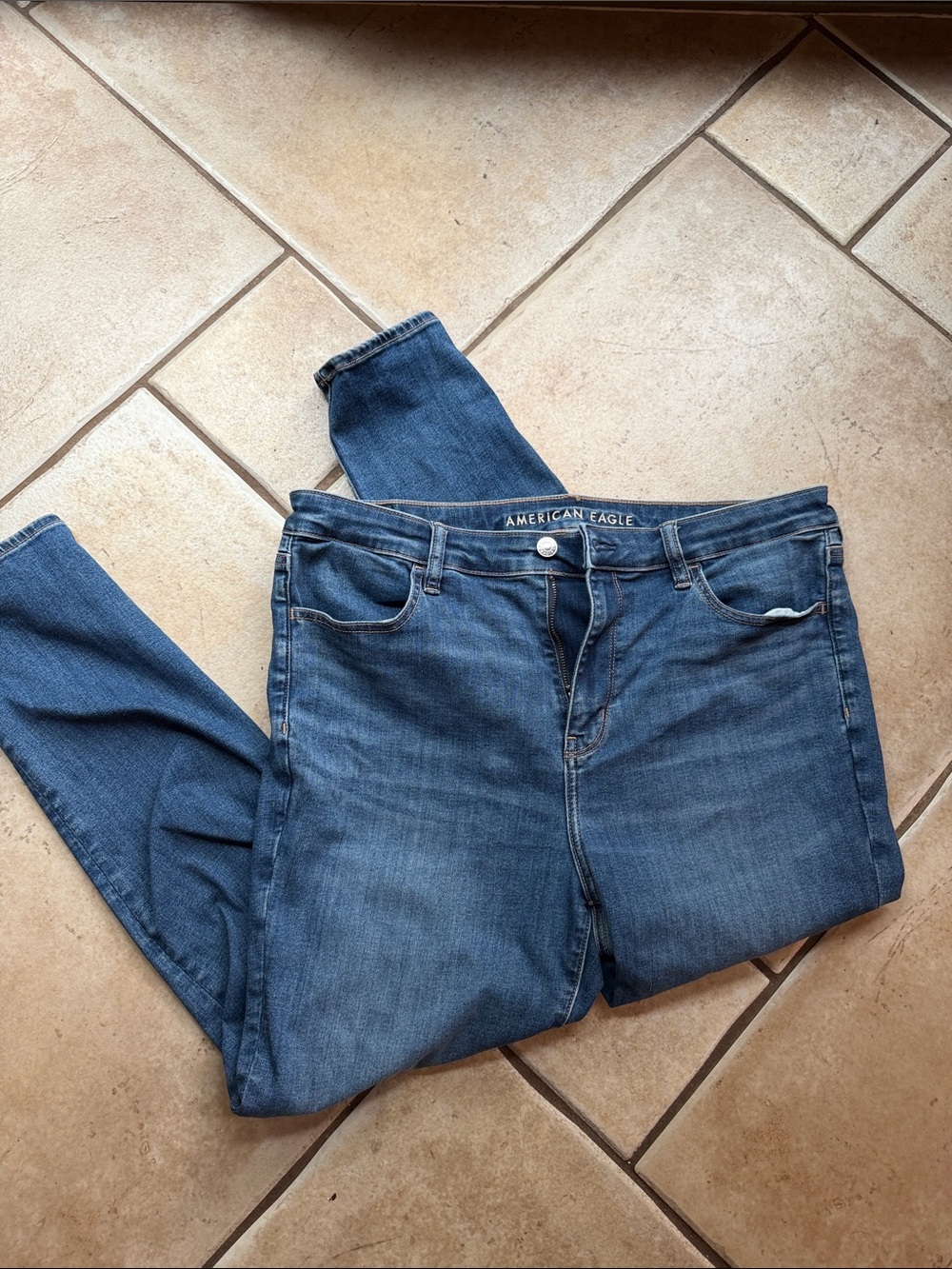 American Eagle Outfitters Women's Medium Blue Skinny Jeans